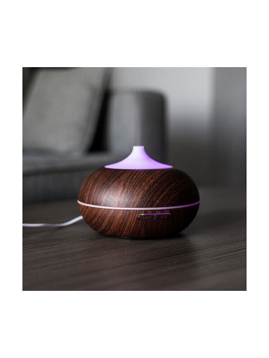 Ruhhy LED Aromatherapie-Diffusor Braun 400ml