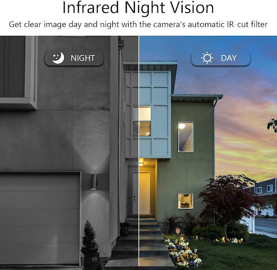 IP Surveillance Camera Wi-Fi Full HD 1080p Waterproof Battery Powered with Two-Way Communication