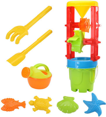 Set Sand Toys Large Grinder Bucket Colorful Molds