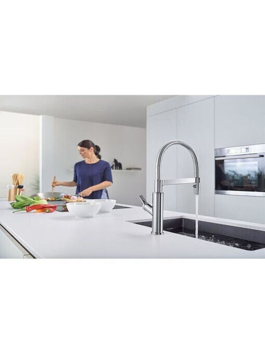 Blanco Solenta-S Kitchen Faucet Counter PVD Steel