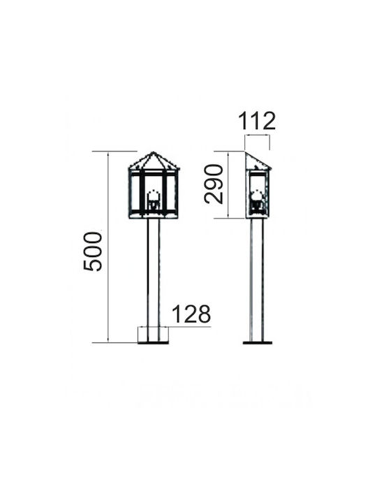 DIL Малък Пост 50x11.2x11.2см DIL Малък Пост 50x11.2x11.2см