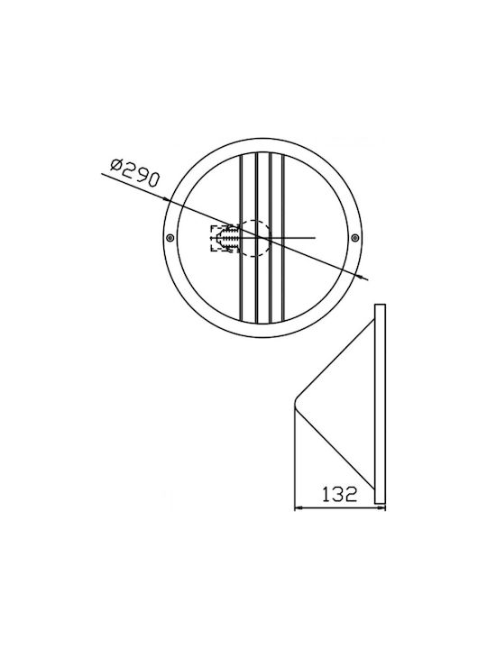 DIL Wall-Mounted Outdoor Lantern E27 IP54