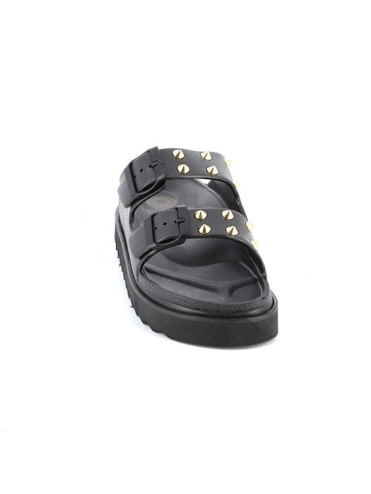 Ateneo Women's Flat Sandals in Black Color