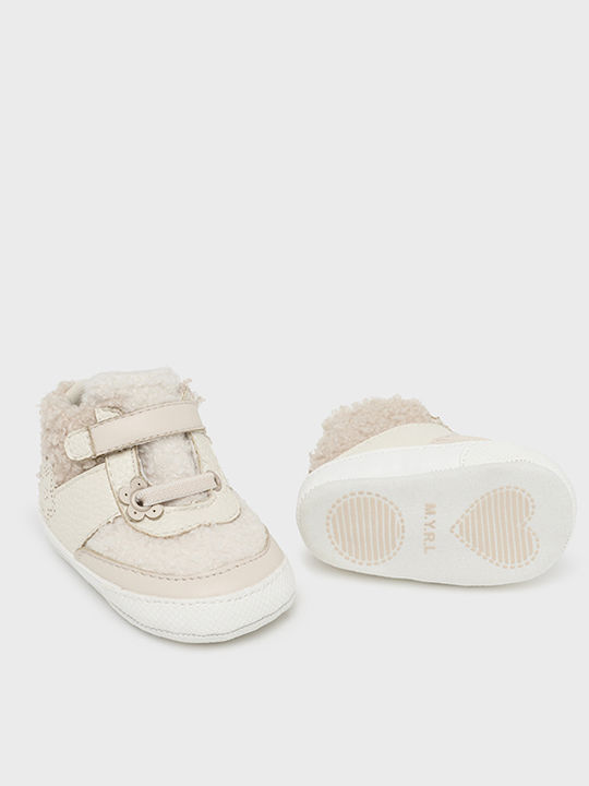 Mayoral Soft-Sole Baby Boots Beige