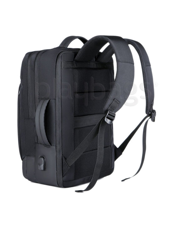 Playbags Collection Wasserdicht Tasche Rucksack für Laptop 15.6" in Schwarz Farbe