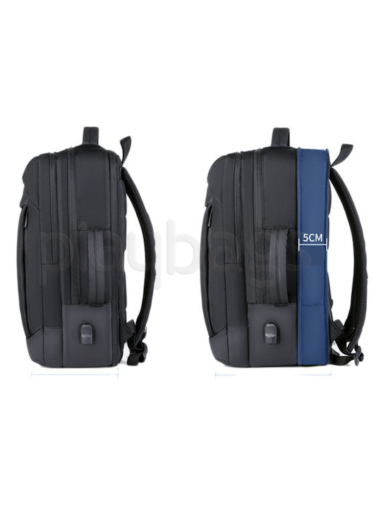 Playbags Collection Wasserdicht Tasche Rucksack für Laptop 15.6" in Schwarz Farbe