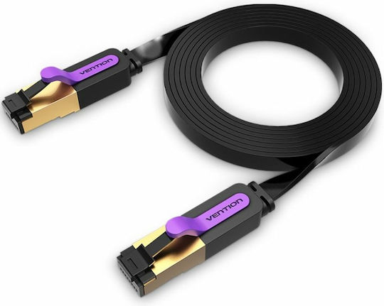 Vention Flaches U/UTP Kat.7 (10Gbps) Netzwerkkabel Ethernet 1,5m Schwarz