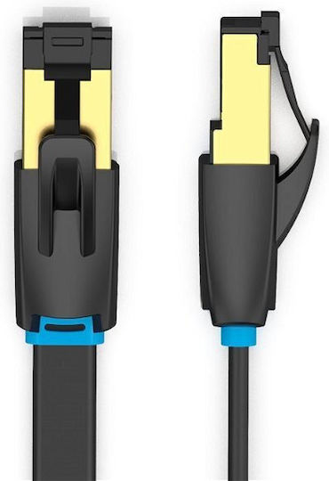 Vention Flat U/FTP (STP) Cat.8 40Gbps Network Cable Ethernet 1m Black