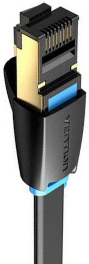 Vention Flat U/FTP (STP) Cat.8 40Gbps Network Cable Ethernet 1m Black