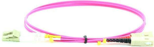 Microconnect Fiber Optic Cable LC/UPC-SC/UPC 1m Purple 1pcs