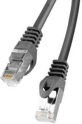 Lanberg F/UTP Cat.6 (Gigabit) Καλώδιο Δικτύου Ethernet 0.5m Μαύρο
