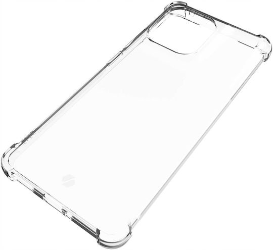 Spacecase Anti-shock Back Cover Σιλικόνης 1mm με Λουράκι Διάφανο (Motorola Edge 50 Pro)