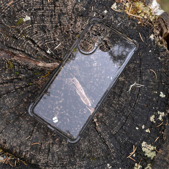 Spacecase Anti-shock Back Cover Σιλικόνης 1mm με Λουράκι Διάφανο (Xiaomi Poco F6)