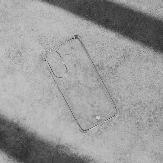 Spacecase Anti-shock Back Cover Σιλικόνης 1mm με Λουράκι Διάφανο (Xiaomi Poco F6)
