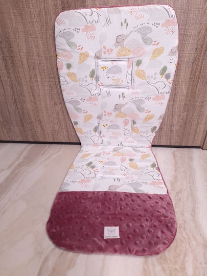 BabyValia Stroller Seat Liner Double Sided 35x85cm Pink