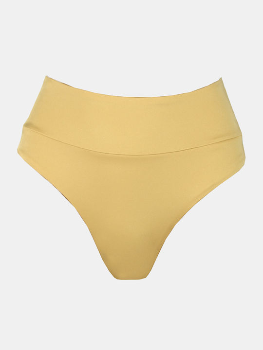 BP-3089 Bikini Brazil High Waist Gold