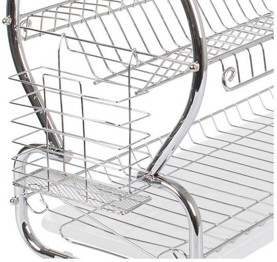 Verk Group Metallic Silver Sink Strainer 55x24x37.5cm