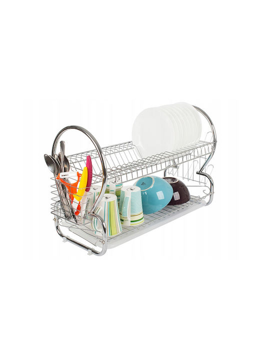 Verk Group Metallic Silver Sink Strainer 55x24x37.5cm