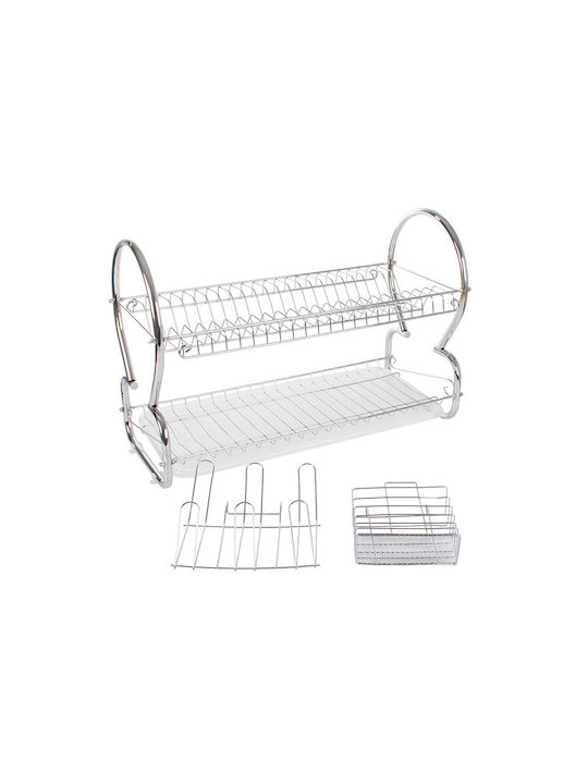Verk Group Metallic Silver Sink Strainer 55x24x37.5cm
