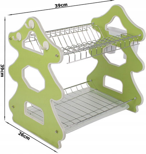 Verk Group Metallic Green Sink Strainer 39x26x39cm