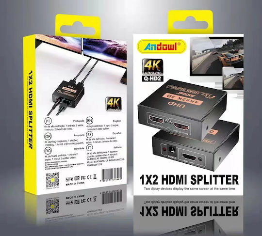 Andowl HDMI Сплитер Q-HD2