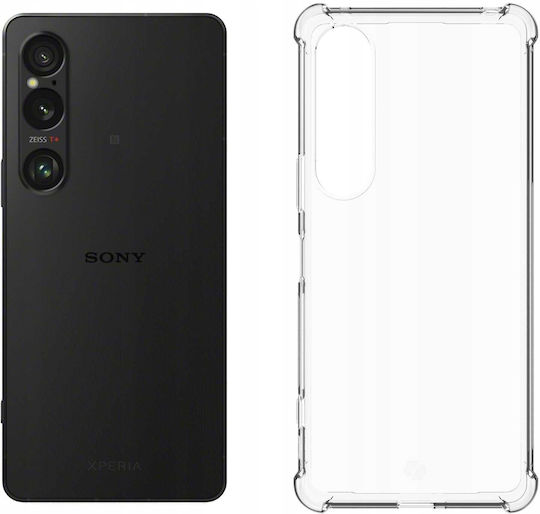 Spacecase Anti-shock Back Cover Silicon 1mm cu Curea Transparent (Xperia 1 VI)
