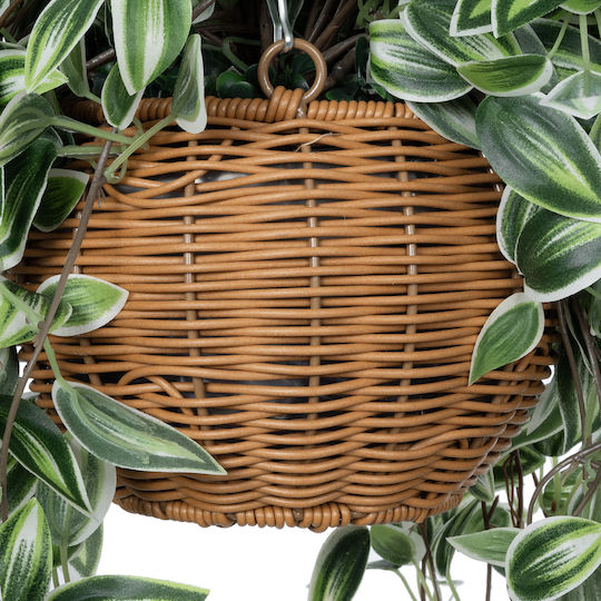 Globostar? Artificial Garden Golden Bell Willow Hanging Plant 20627 Τεχνητό Κρεμαστό Διακοσμητικό Φυτό Ιτίας Y50cm