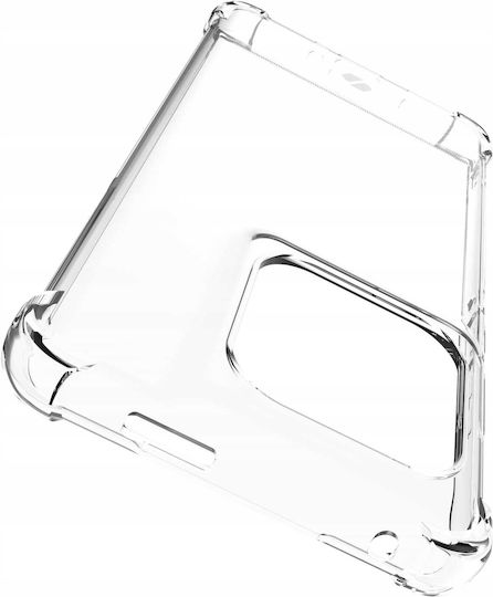 Spacecase Anti-shock Back Cover Σιλικόνης 1mm με Λουράκι Διάφανο (Motorola Edge 50 Ultra)