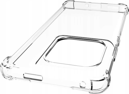 Spacecase Anti-shock Back Cover Σιλικόνης 1mm με Λουράκι Διάφανο (Motorola Edge 50 Ultra)