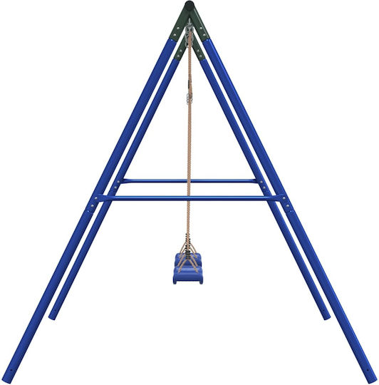 vidaXL Κούνια Διπλή Μεταλλική 185x185x185εκ. Μπλε