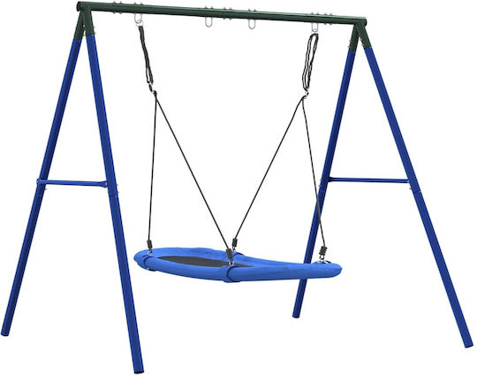 vidaXL Metal Hanging Swing Nest 185x185x185cm Blue