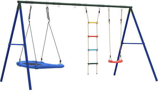 vidaXL Metal Double Swing 185x185x185cm Multicolour
