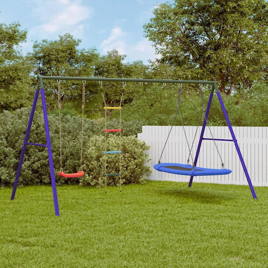 vidaXL Metal Double Swing 185x185x185cm Multicolour