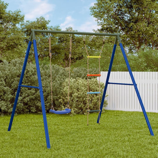 vidaXL Κούνια Κρεμαστή Μεταλλική 185x185x185εκ. Πολύχρωμη