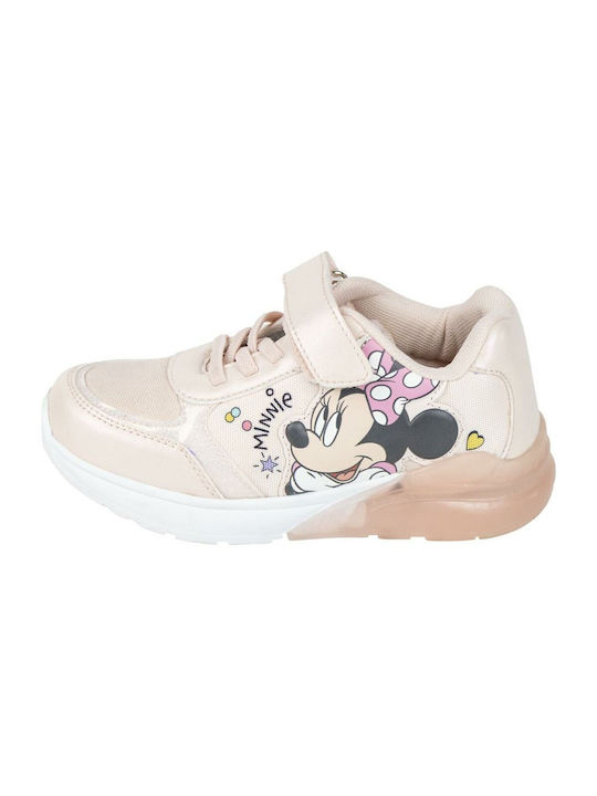 Παιδικά Sneakers με Σκρατς & Φωτάκια Ροζ