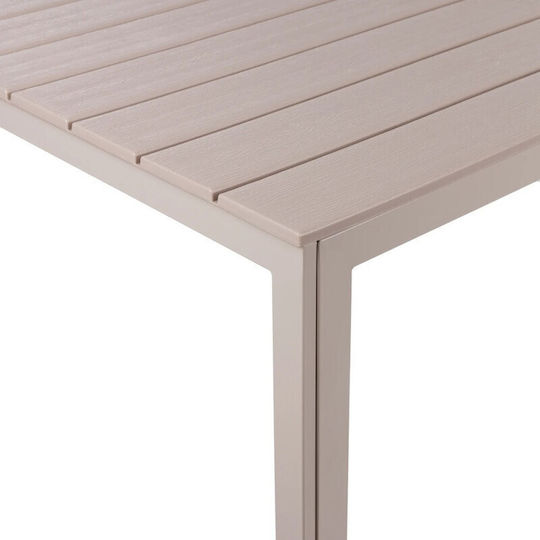 Τραπέζι Fredo 156x78x74 Μπέζ Τραπέζι Fredo 156x78x74 Μπέζ