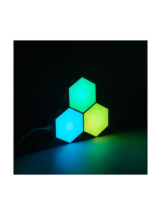 GloboStar Decorative Lamp Hexagon Multicolour