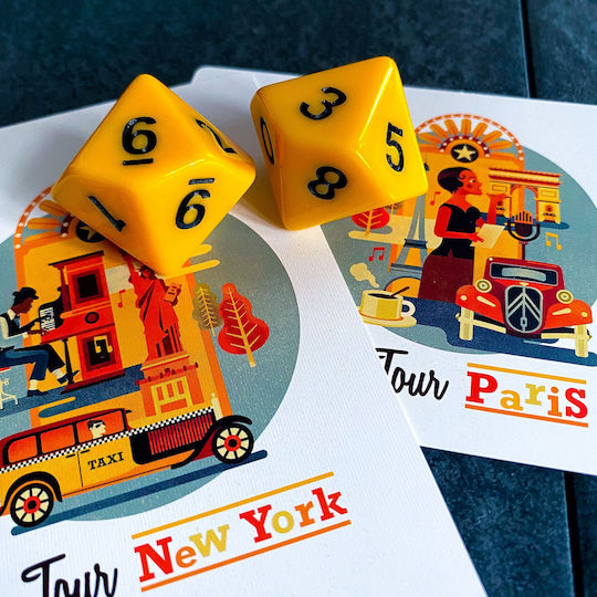 Board Game On Tour Paris & New York for 1-8 Players 10+ Years Old (EN) Allplay