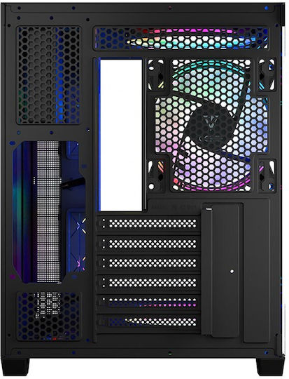 Modecom Panorama ARGB 3F Gaming Middle Tower Carcasă Calculator cu Fereastră Laterală Negru