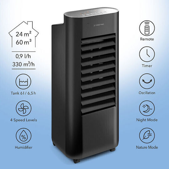 Trotec PAE 22 Luftkühler 50W mit Fernbedienung Schwarz