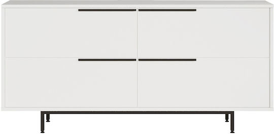 Bufet Cartmel Alb 160x44.5x74.3cm