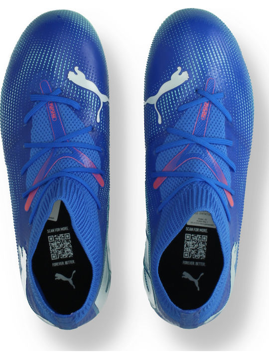 Future 7 Match FG/AG Kids Soccer Cleats Molded Blue
