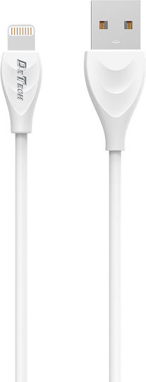 Regular USB to Lightning Cable Λευκό 1m (De-24i)