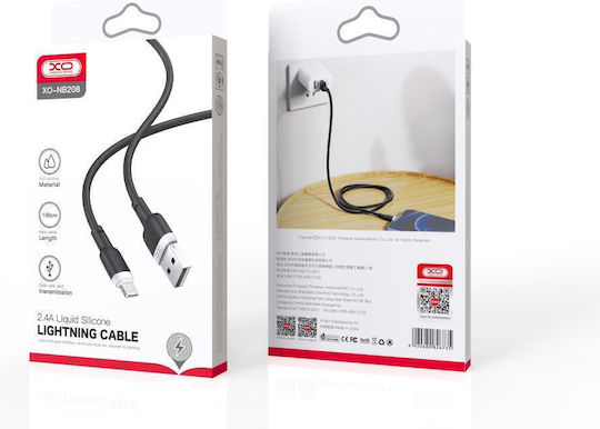 XO Nb208a Stainless to Lightning Cable 20W Black 1m (16.005.0243)
