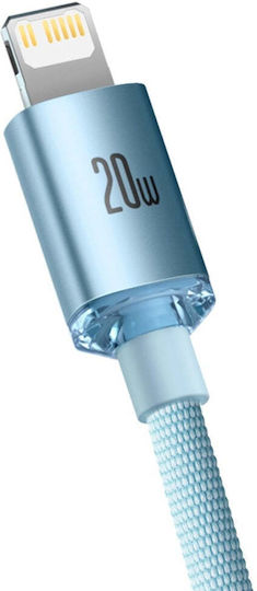 Baseus Crystal Shine USB-C to Lightning Cable 20W Μπλε 2m