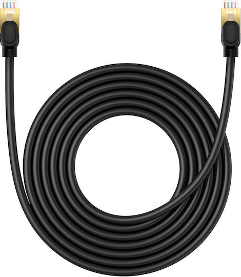 Baseus Директно Свързване На Мед Кат.8 (40Gbps) Мрежов Кабел Ethernet 5м Черен