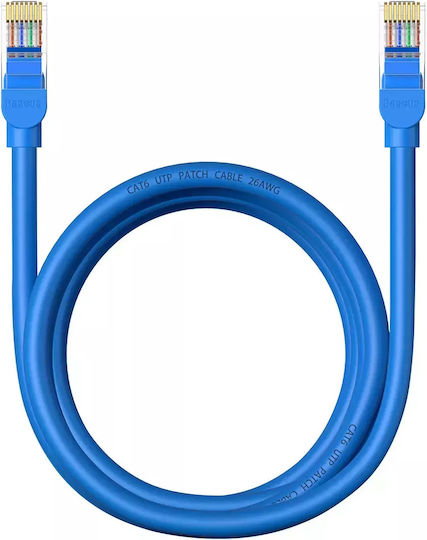 Baseus U/UTP Cat.6 (Gigabit) Cablu De Rețea Ethernet 2m Albastru