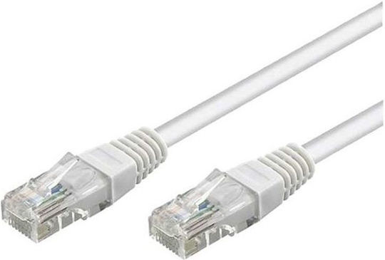 Goobay U/UTP Kat.6 Ethernet Netzwerkkabel 0,5m Weiß