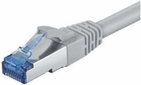 MCAB S/FTP Cat.6a Gigabit Network Cable Ethernet 3m Gray