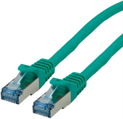 Roline S/FTP Cat.6a Καλώδιο Δικτύου Ethernet 5m Πράσινο